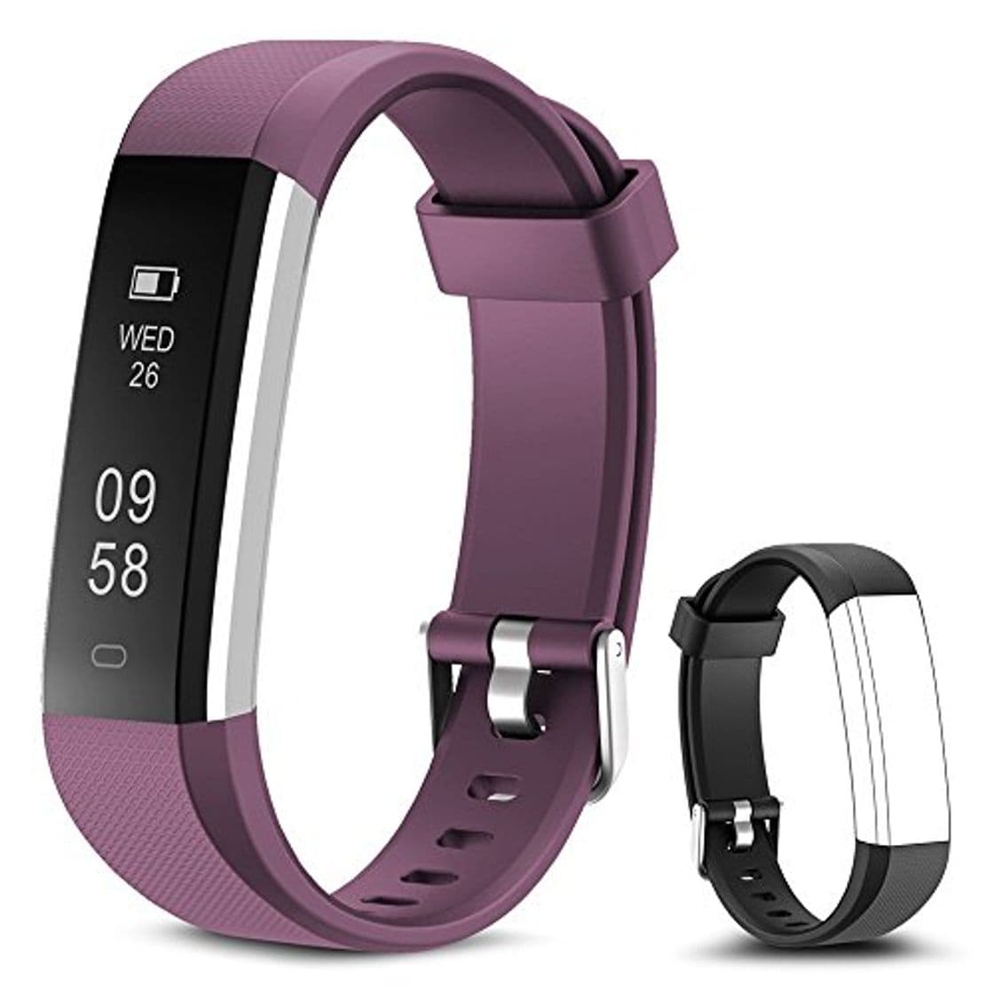 Producto Rayfit Pulsera Actividad Reloj Inteligente Fitness Tracker Podómetro Monitor de Sueño Contador de Calorías Pasos Rastreador de Ejercicios Reloj Salud Pulsera Deportiva para Niños Mujeres Hombres