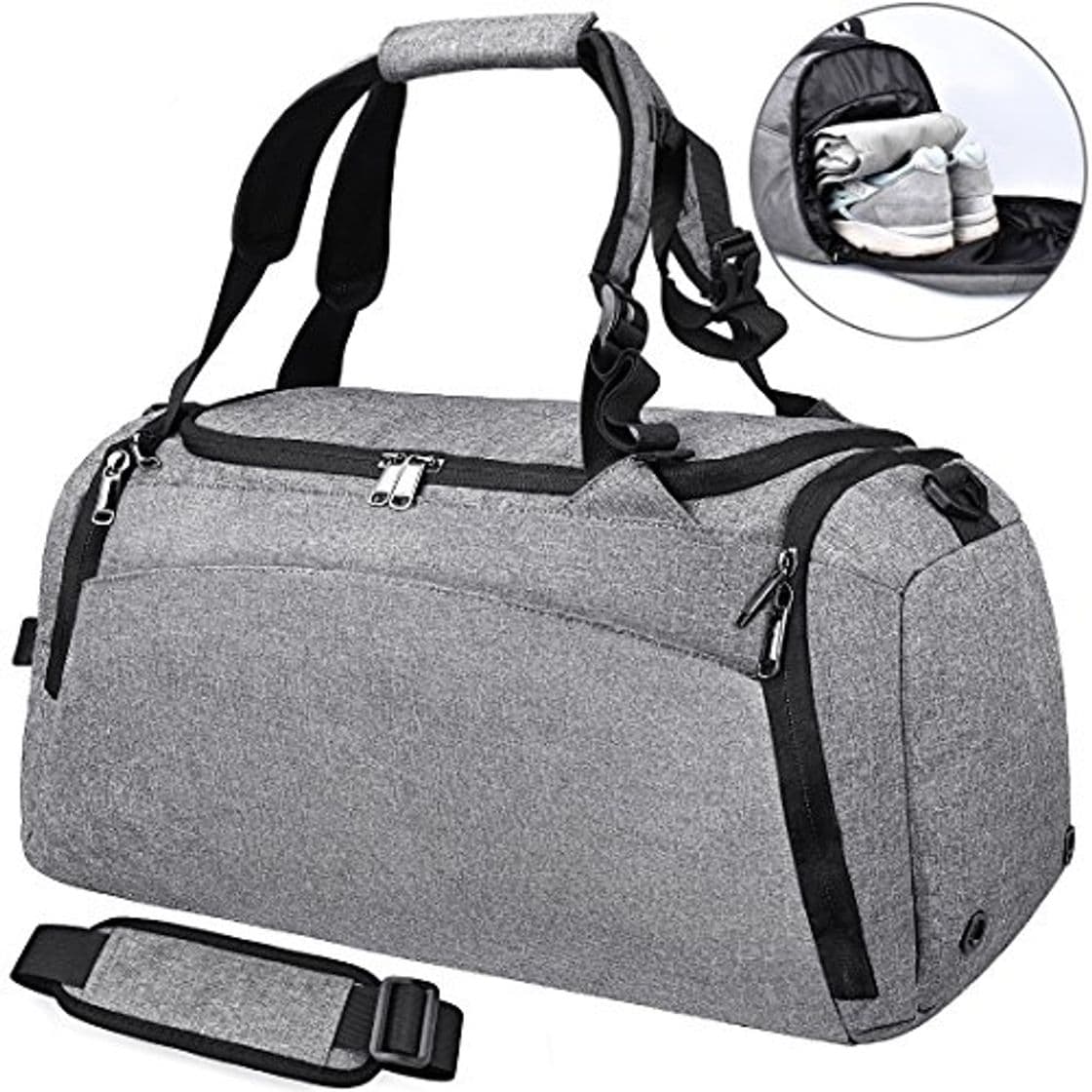 Producto NEWHEY Bolsa Deporte Bolsa Gimnasio de Viaje Impermeable Bolsos Deportivos Fin de