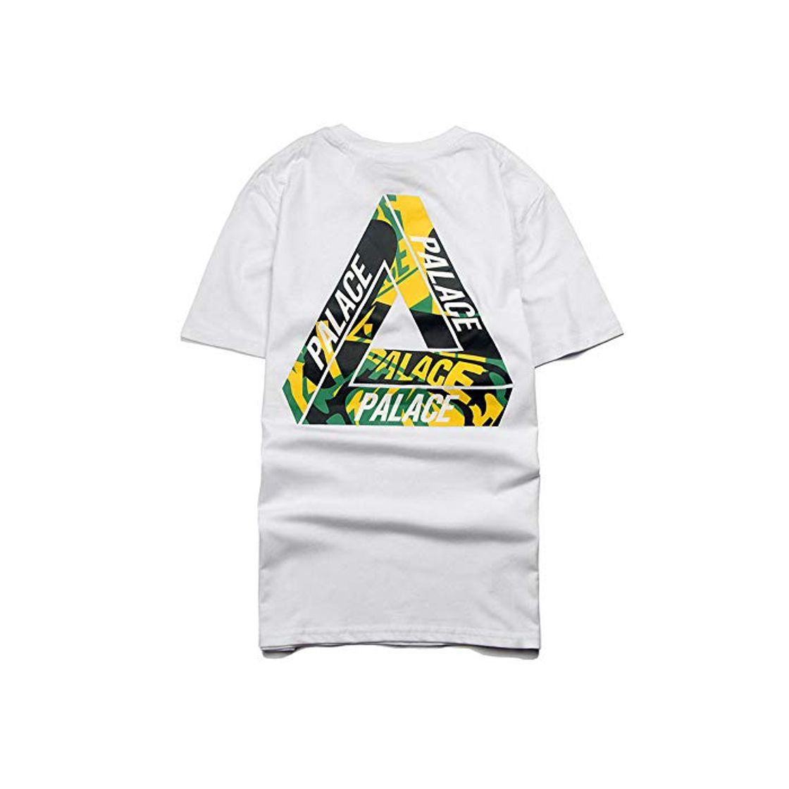 Moda YEEXCD Camiseta de Hombre Palace de Manga Corta Hip Hop Camuflaje Triángulo