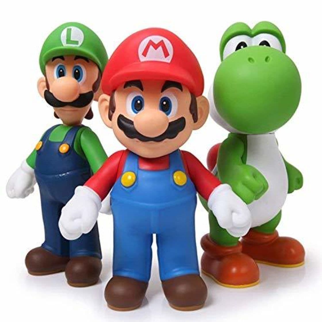 Lugar 3pcs/set Super Mario Bros Luigi Mario Yoshi PVC Action Figures toy 13cm