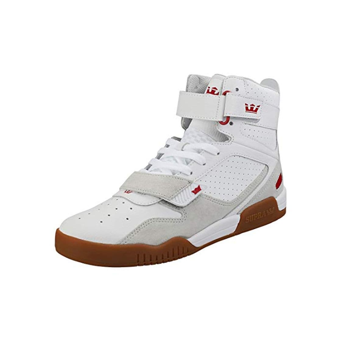 Moda Supra Breaker, Zapatillas de Skateboard Unisex Adulto, Blanco