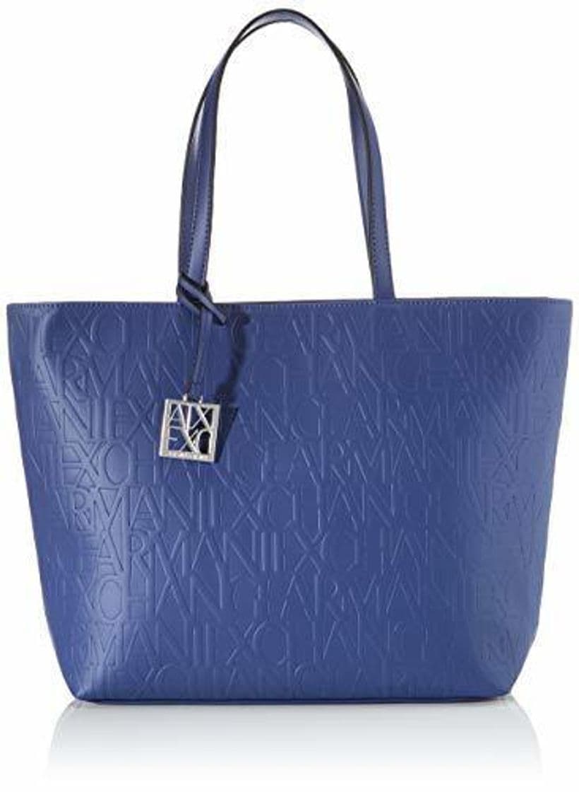 Fashion Armani Exchange 942650CC793 - Bolsa de Poliuretano Mujer, color Azul, talla 28x11x40