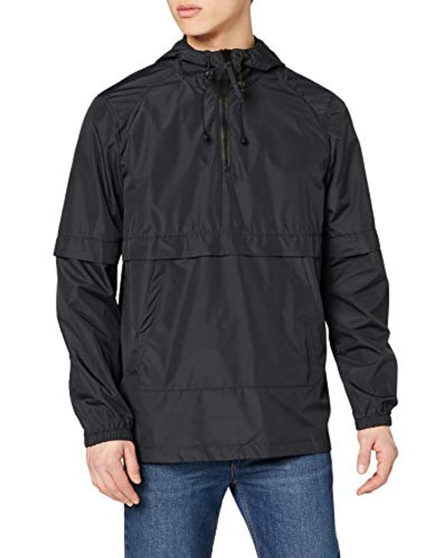 Fashion Marca Amazon - find. Cortavientos Hombre, Negro