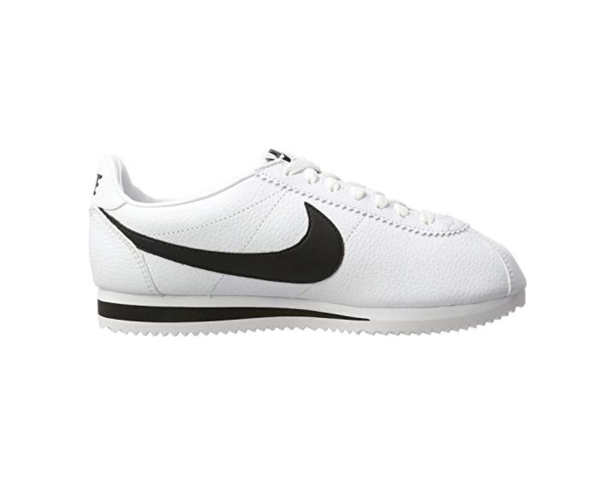 Moda Nike Classic Cortez Leather, Zapatillas de Running Hombre, Blanco / Negro