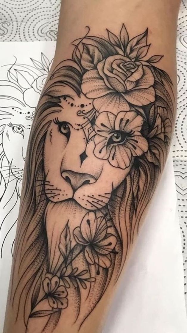 Fashion Tatuagem - LEÃO 🦁 