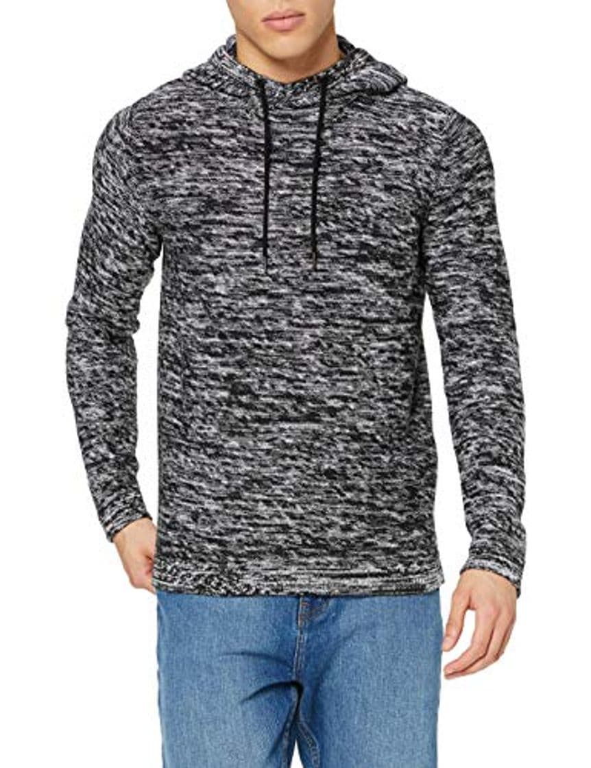 Moda Jack & Jones JCOMARS Hood Sudadera con Capucha, Negro