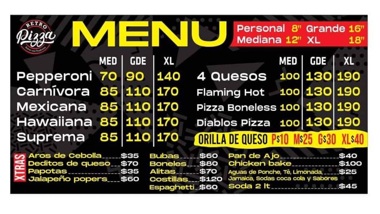 Restaurantes Retro Pizza