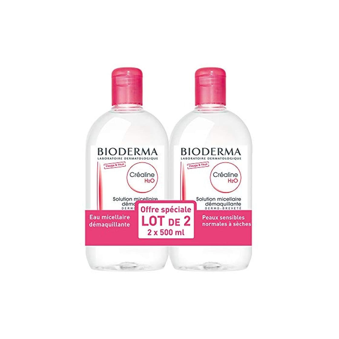 Belleza Bioderma Crealine H2O Micela solución 2 X 500 ML