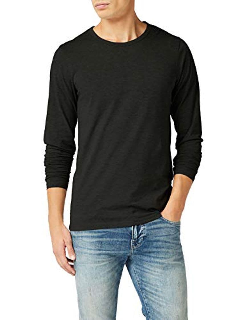 Place JACK & JONES Basic O-Neck tee L/S Noos Camiseta, Negro