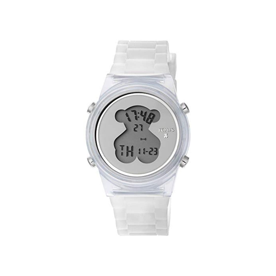 Moda Reloj TOUS D-Bear Fresh de policarbonato con correa de silicona blanca