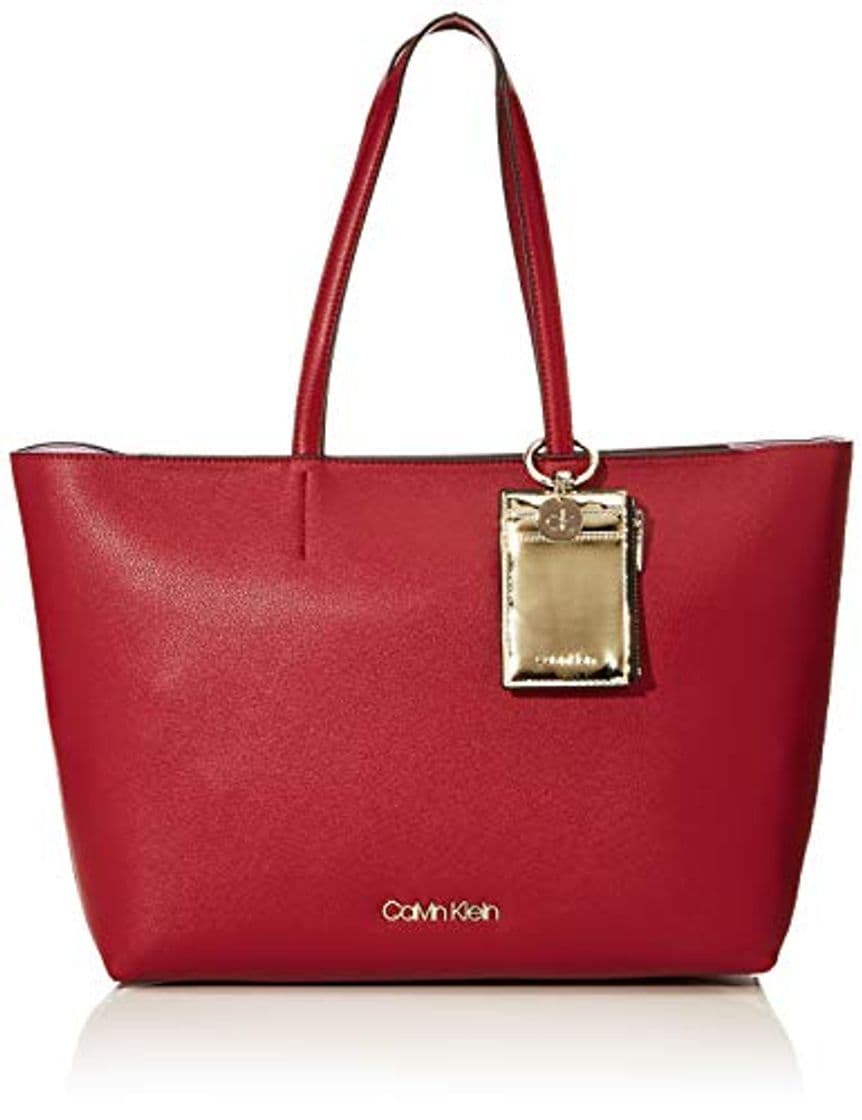 Moda Calvin Klein - Ck Must Psp20 Med Shopper, Bolsos totes Mujer, Rojo