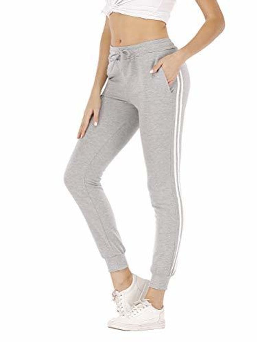 Product Yesgirl Mujer Pantalon Chandal Largos Pantalones de Deporte Yoga Fitness Jogger Pantalones