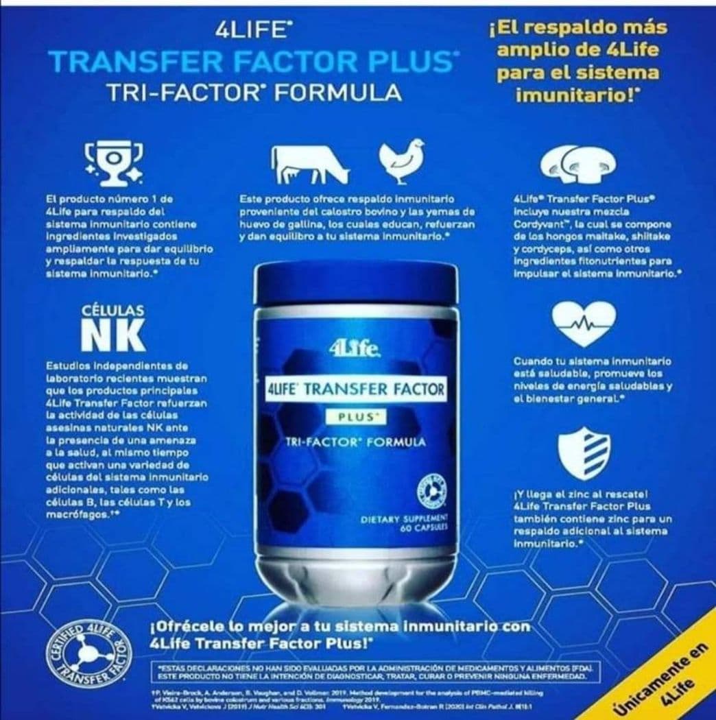 Producto Productos 4life transfer factor