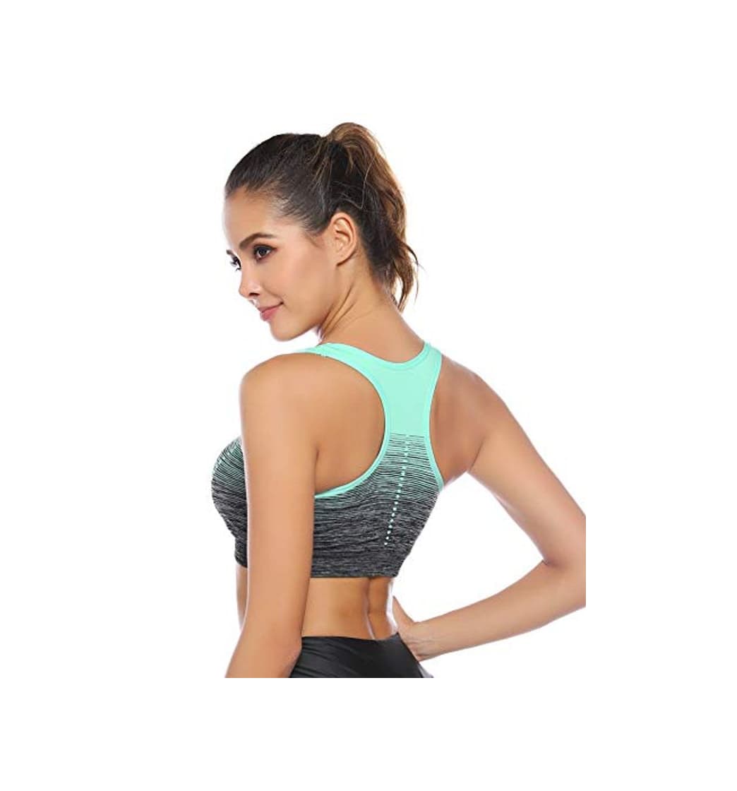 Product Sykooria Sujetador de Entrenamiento para Mujer Sujetador Deportivo Acolchado Deportivo de Alto