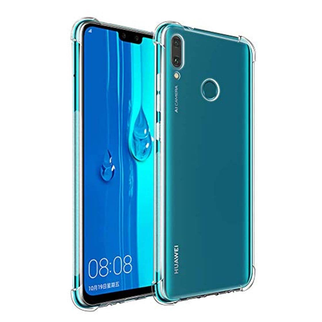 Producto ZhuoFan Coque Huawei Y9 2019 Cárcasa Silicona Transparente Diseño TPU Gel Antigolpes