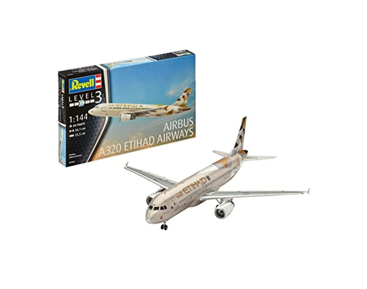 Product Revell Airbus A320 ETIHAD Airways, Kit de Modelo, Escala 1:44