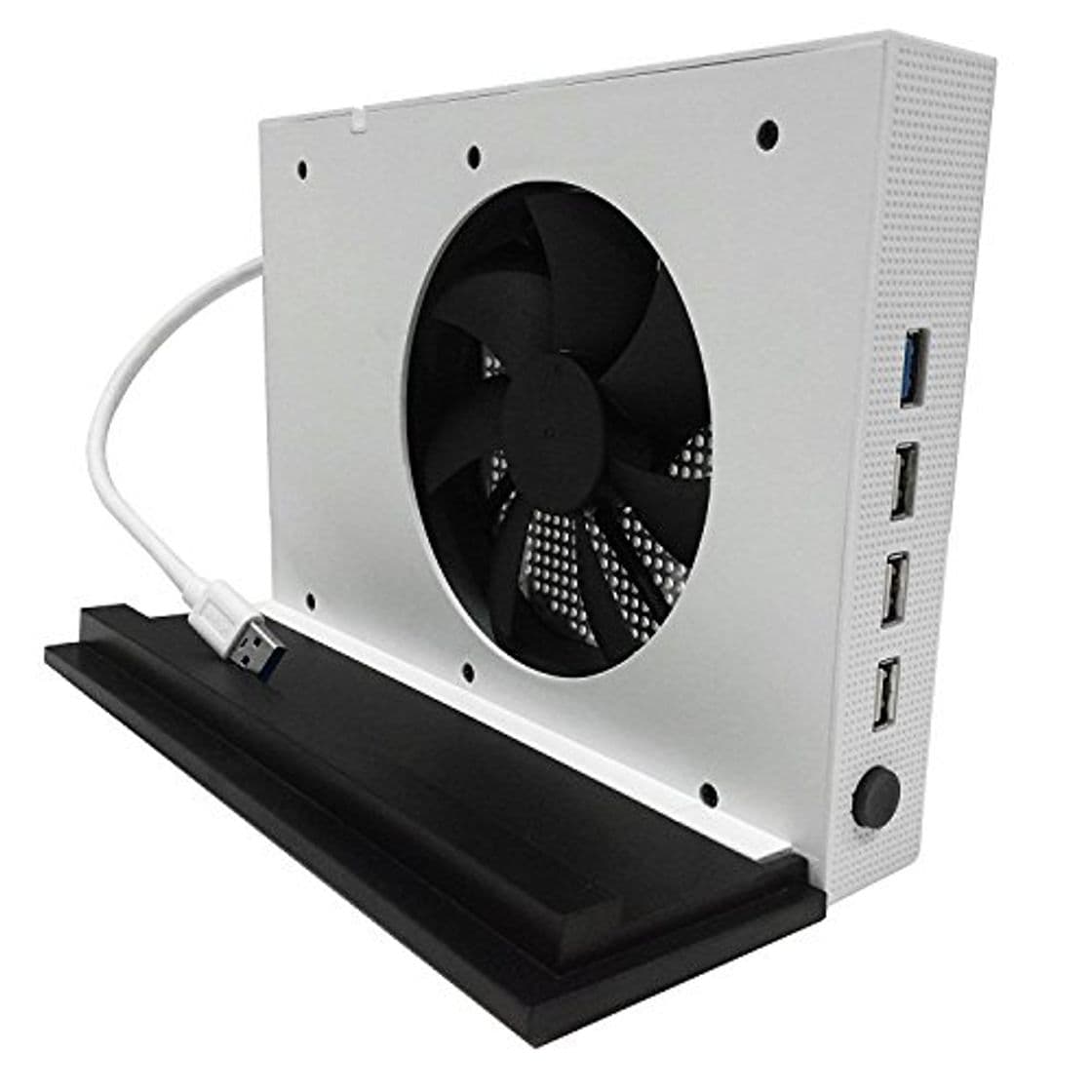 Producto LeSB Xbox One S Ventilador de soporte vertical y 4 puertos USB