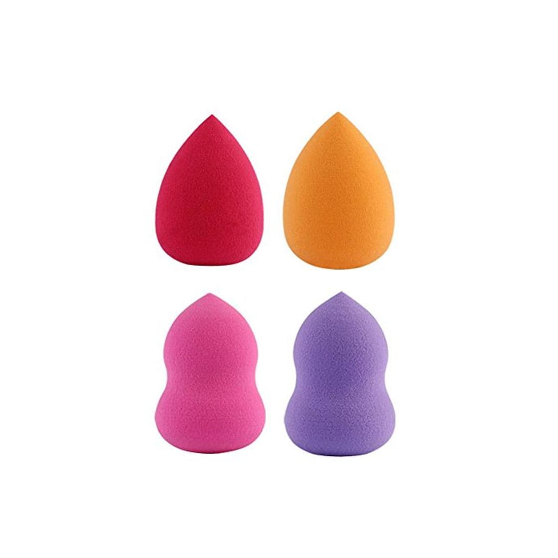 Moda Juego de 4 esponjas de maquillaje con forma de gourd, para base