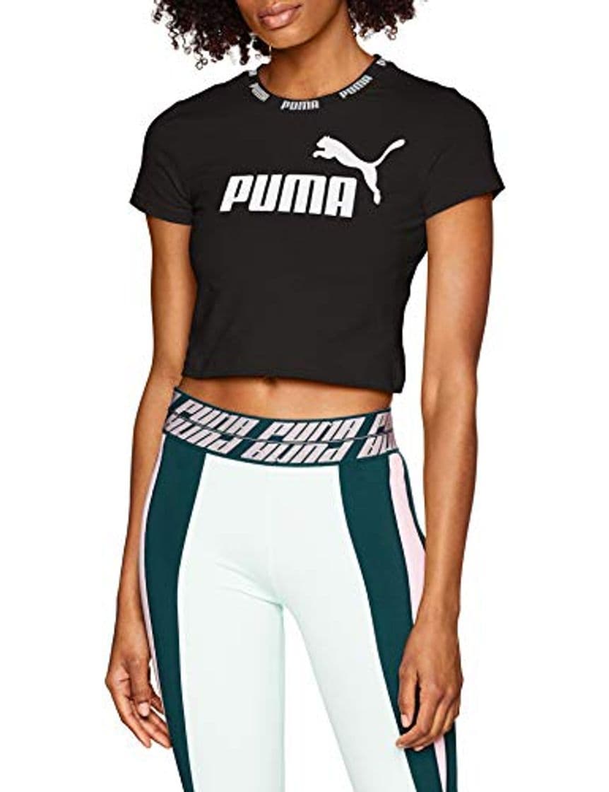 Product Puma Amplified Cropped tee Camiseta, Mujer, Negro