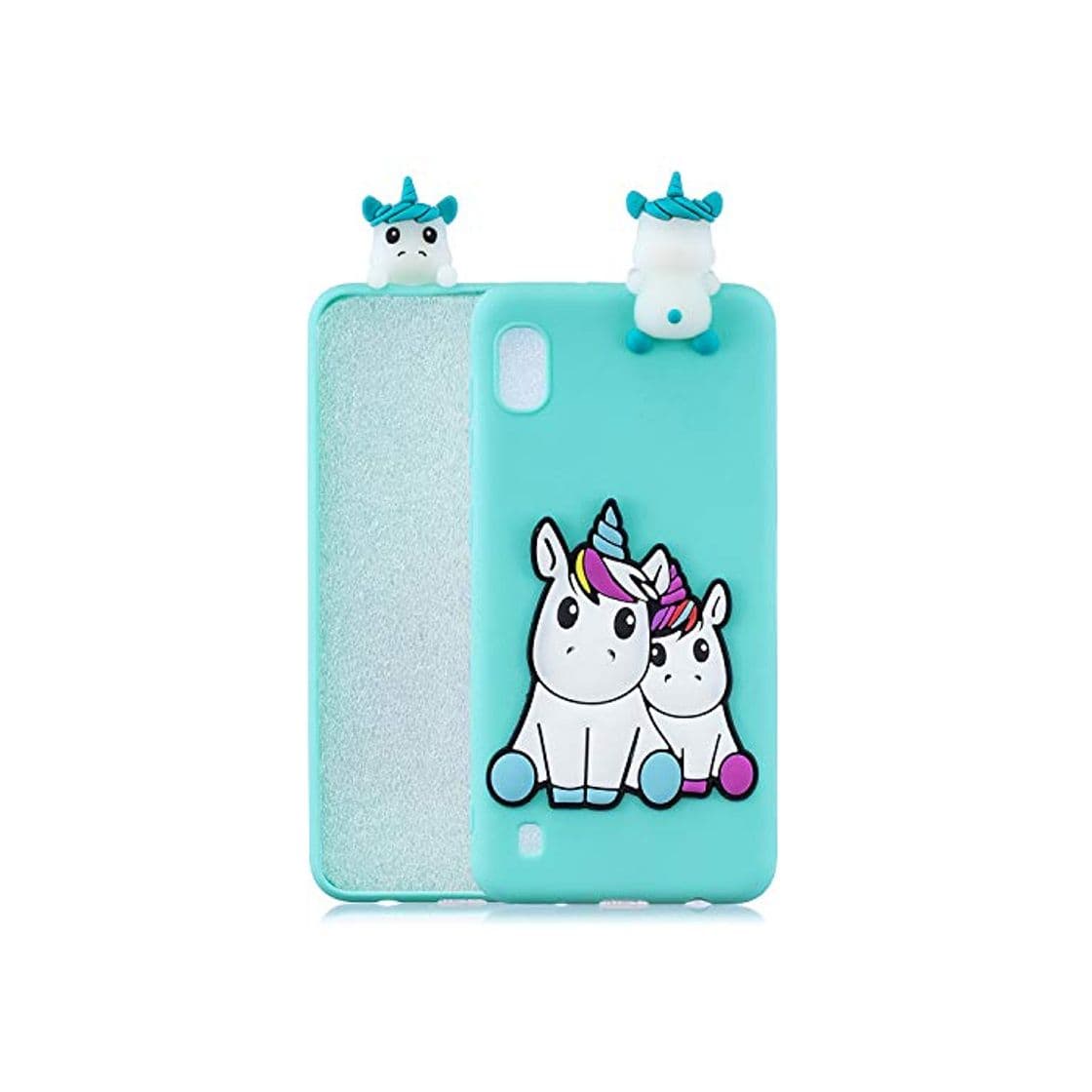 Product MOSORIS Funda para Samsung Galaxy A10 3D Unicornio Patrón de Dibujos Animados