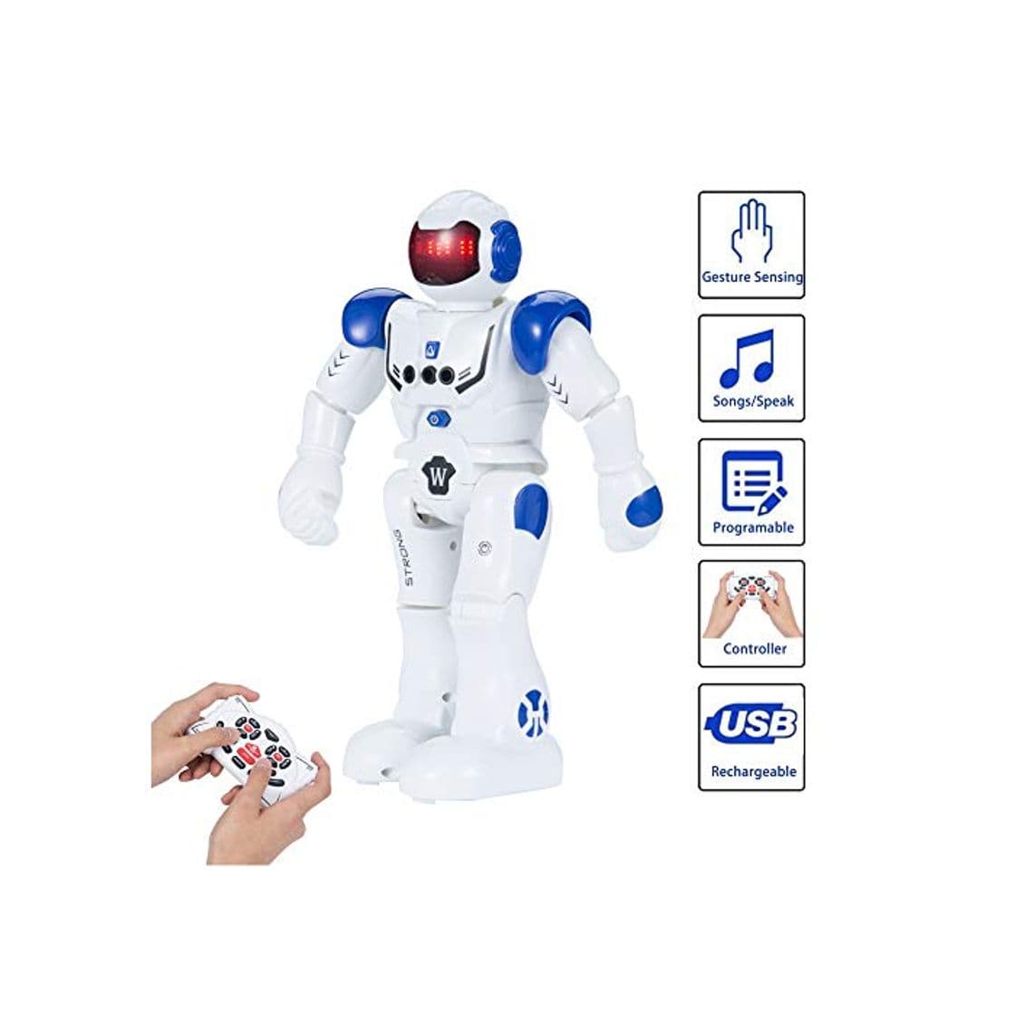 Product SUNNOW Robot Juguete Programación Inteligente Gestos Control Robots Recargable Multifuncionales Robot de