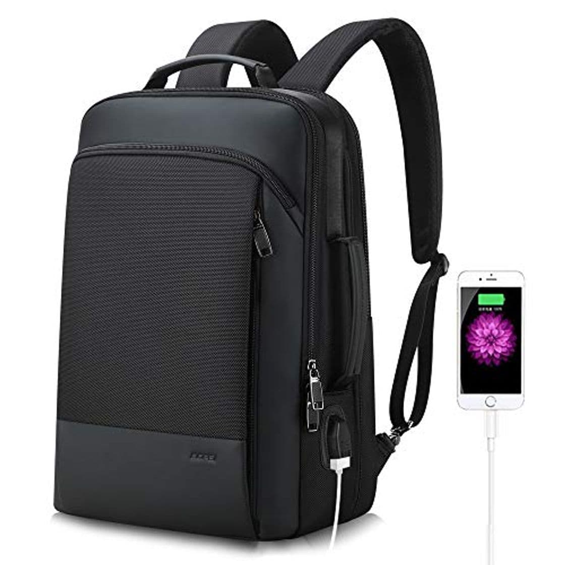 Fashion BOPAI Mochila Antirrobo de Capacidad Inteligente 15.6 Pulgadas Hombre Mochila para portátil