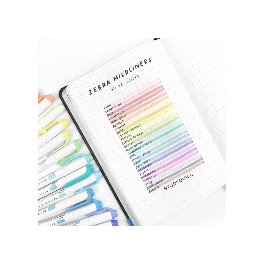 Product Zebra Mildliner - Juego completo de 25 colores