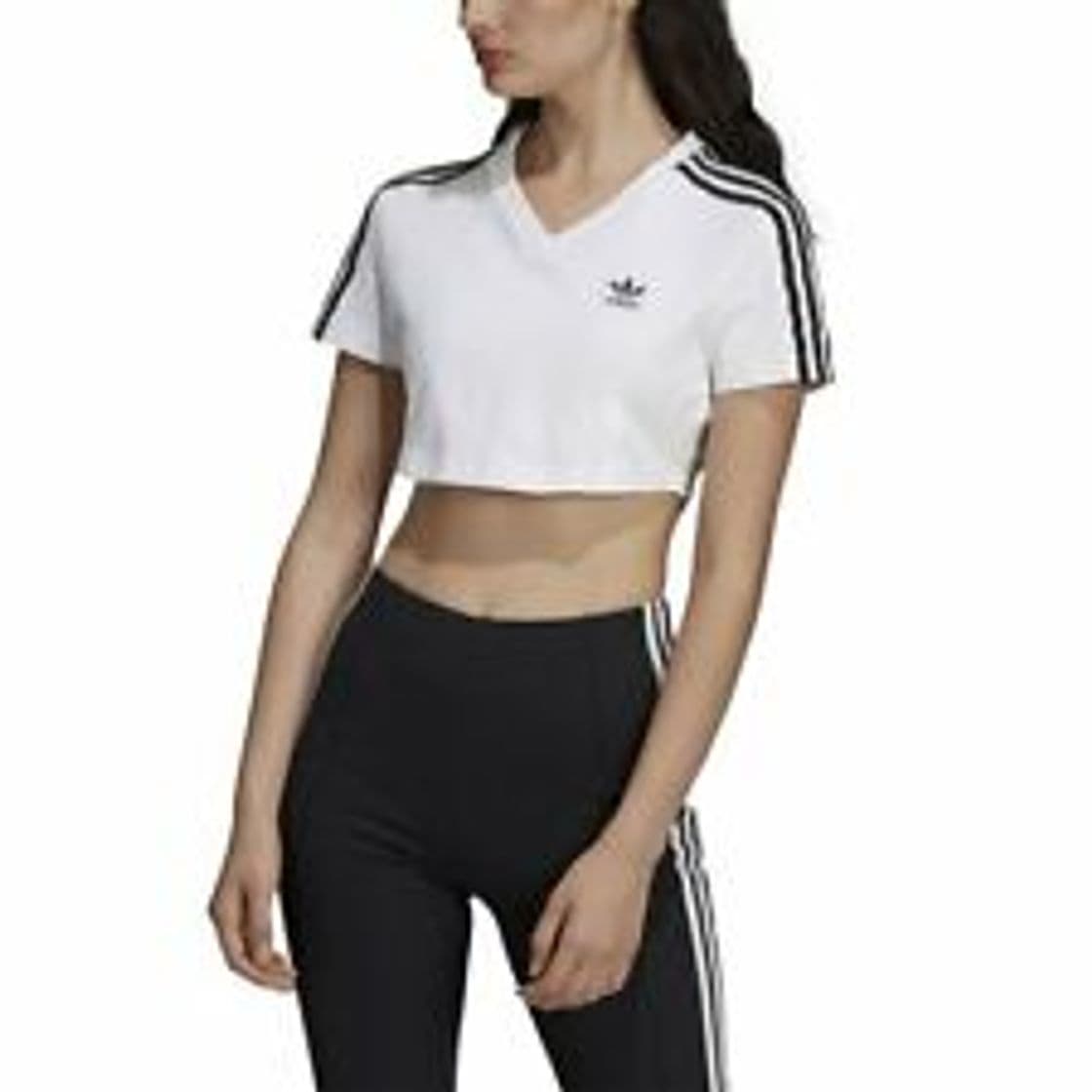 Place Adidas Crop Tank Camiseta, Mujer, 48, Blanco