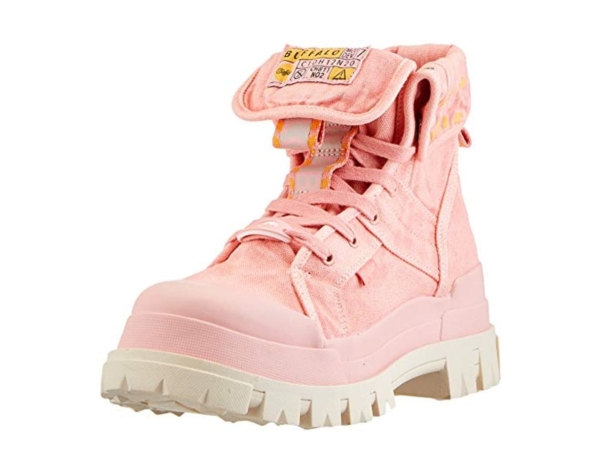 Fashion Buffalo Panthera Hi, Botas Militar para Mujer, Rosa