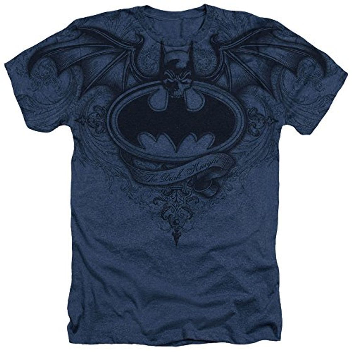 Fashion Batman Playera Dark Knight con Logo de DC Comics Sublimada para Adultos