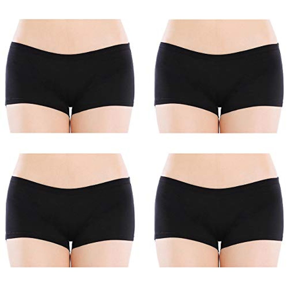 Moda Closecret Lencería para Mujer Paquete de 6 Comfort Soft Boyshorts Bragas de