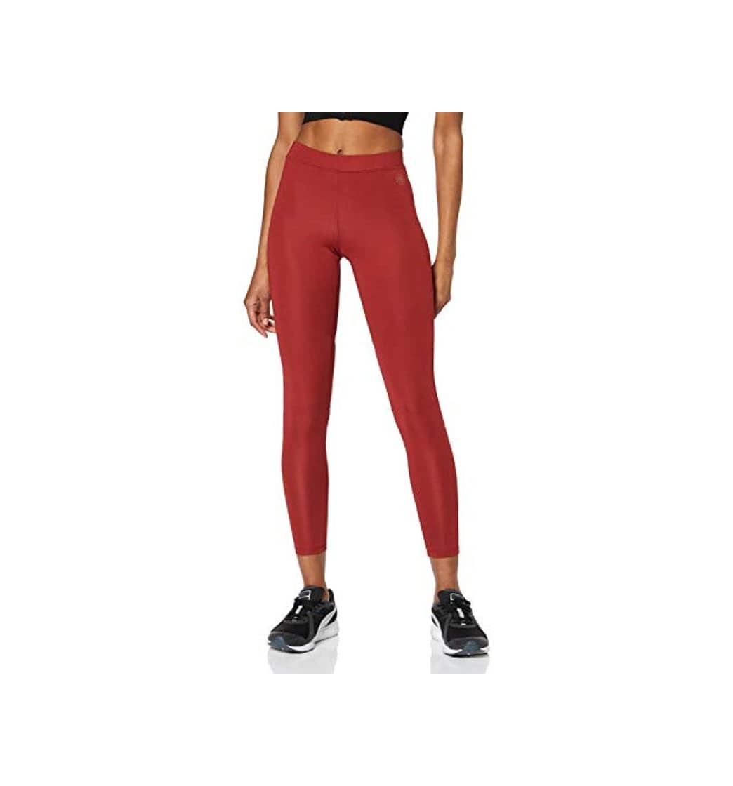 Producto Marca Amazon - AURIQUE Leggings Deporte Petite Mujer, Rojo