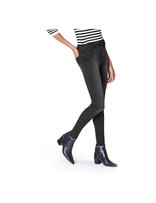 Moda find. DC1718R vaqueros mujer, Negro