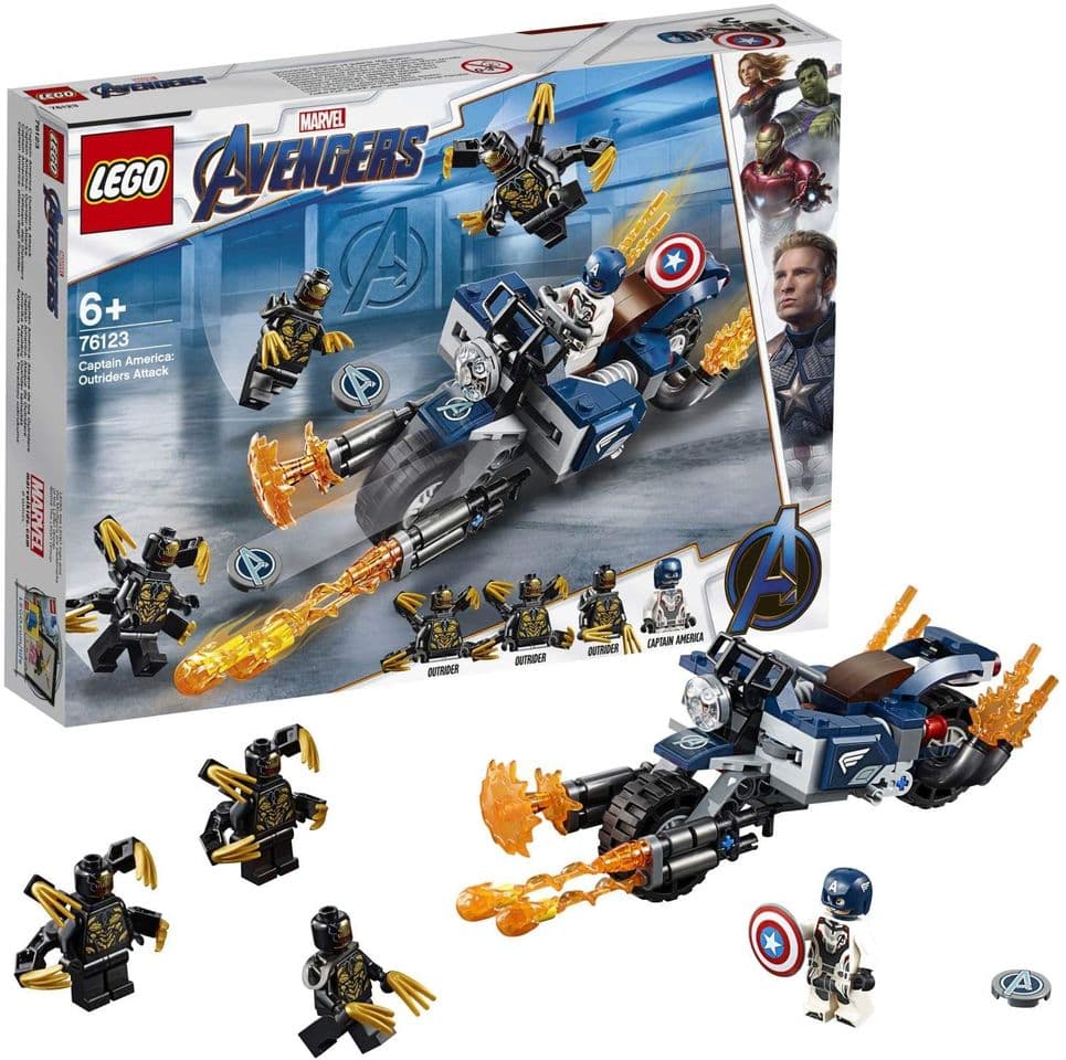 Fashion LEGO Super Heroes - Capitán América: Ataque de los Outriders