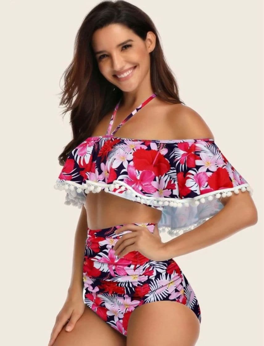 Producto heekpek Bikinis Mujer 2019 Brasileños Bañador Ropa de Baño Push Up Dos Piezas con Relleno Traje de Baño de Tubo Color Liso