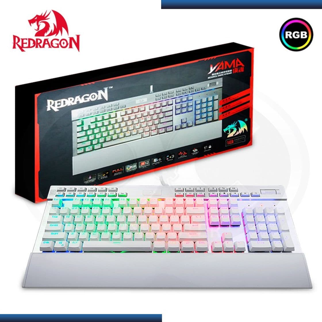 Product Teclado Gamer Mecánico Redragon Yama Rgb K550