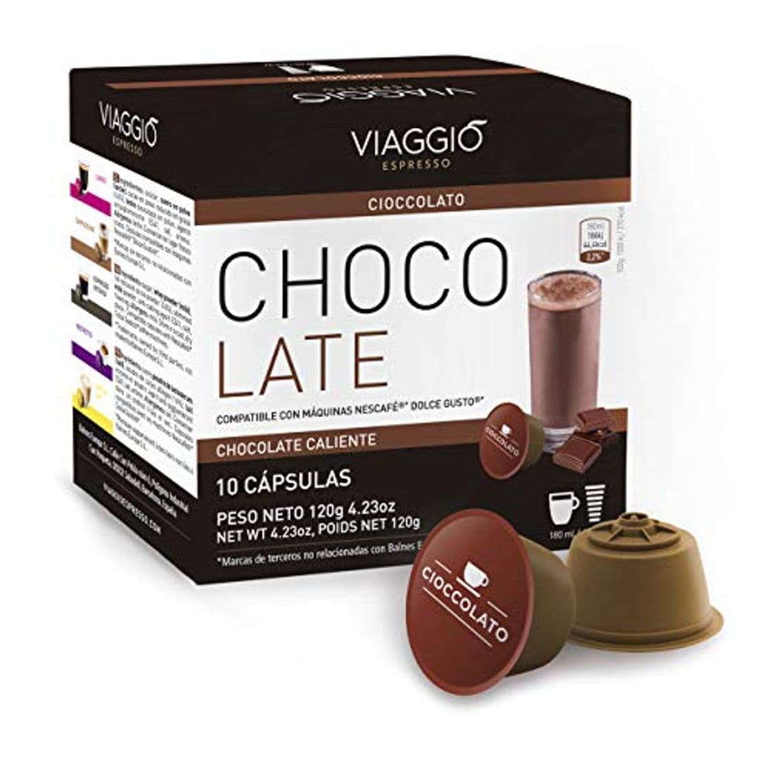 Product Viaggio Espresso Cápsulas de café compatibles con máquinas Dolce Gusto Chocolate