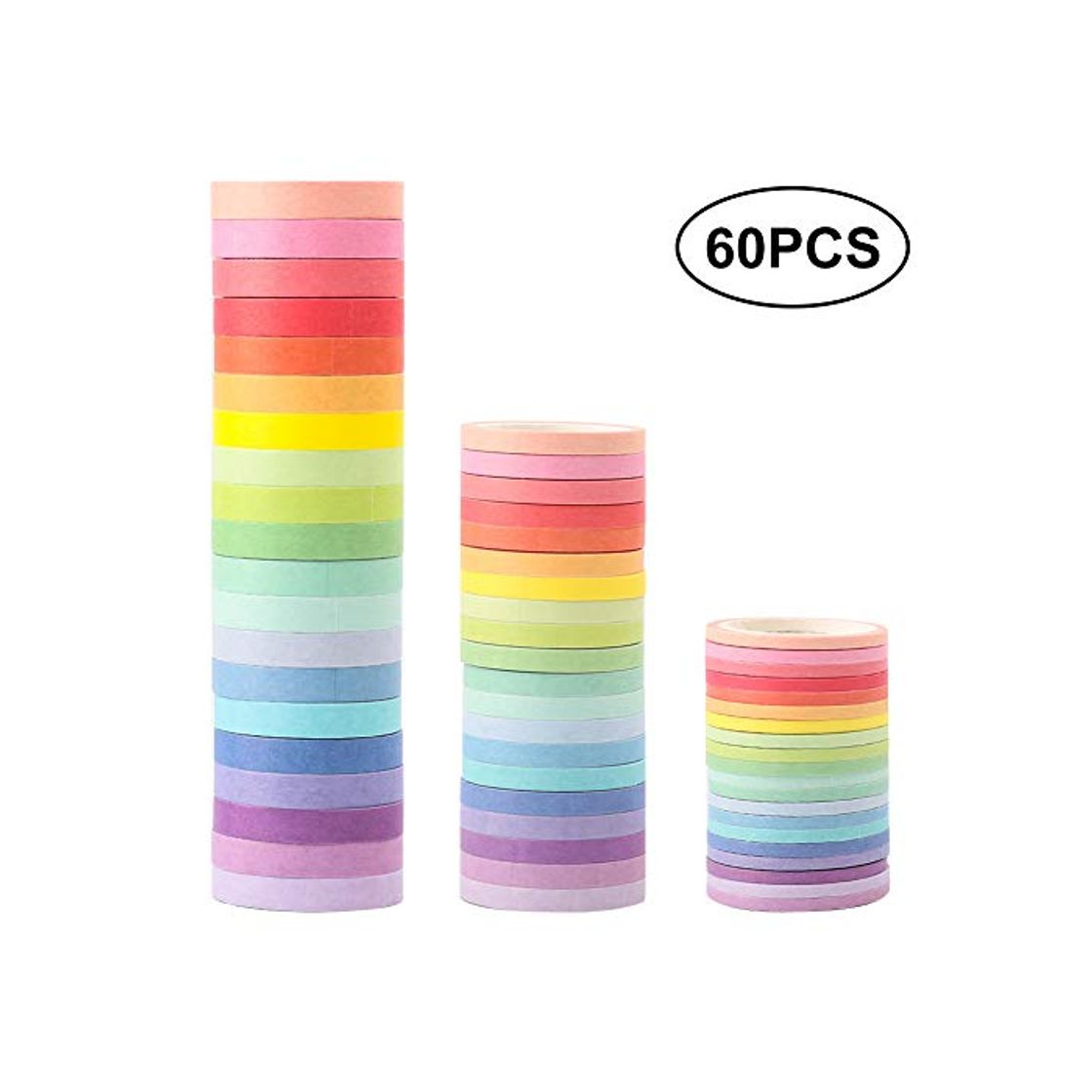 Home Buluri 50 Rollos de Cinta Adhesiva Washi Cinta Adhesiva Decorativa para Scrapbooking