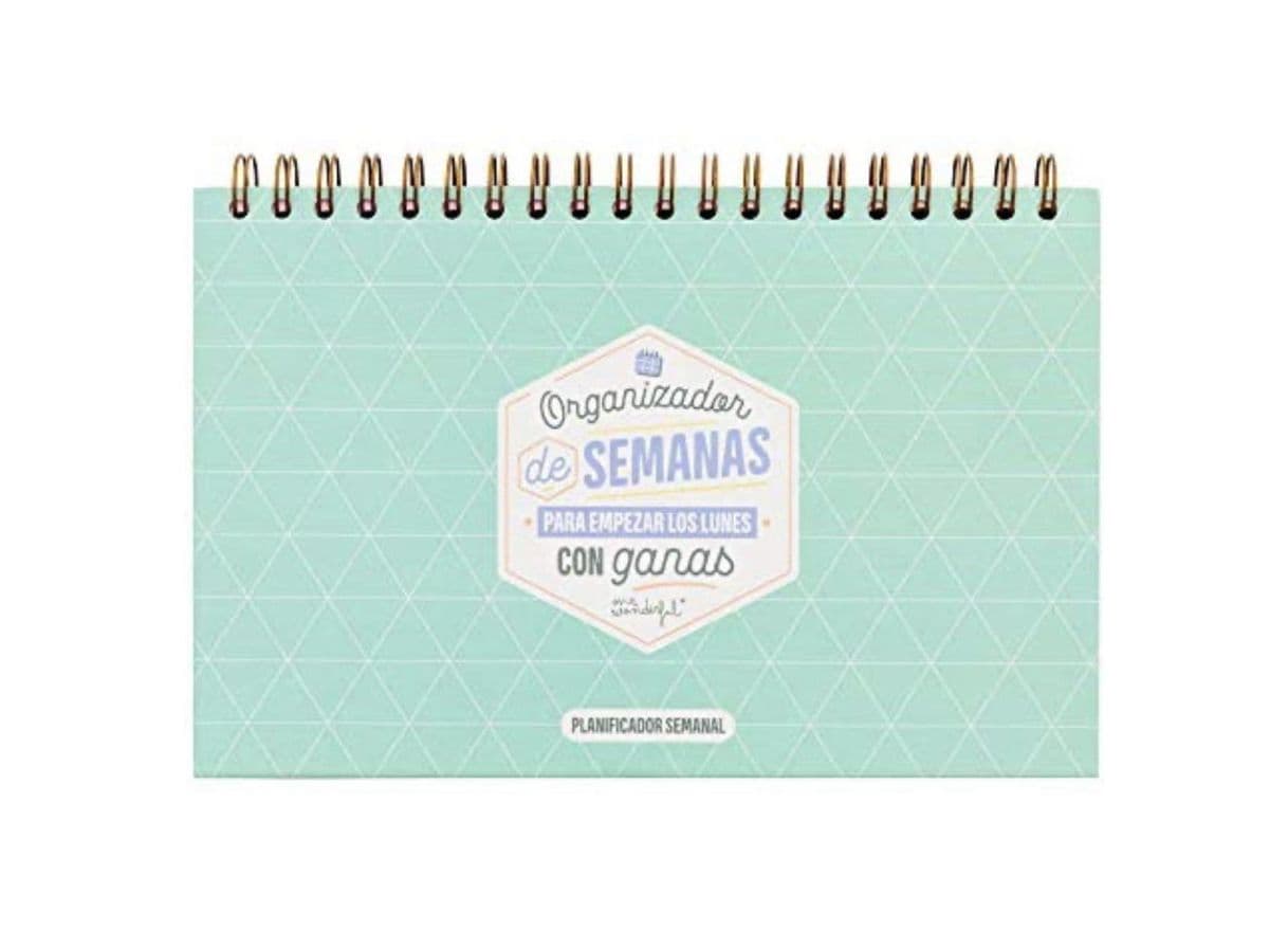 Producto Organizador de semanas para Empezar los Lunes con ganas