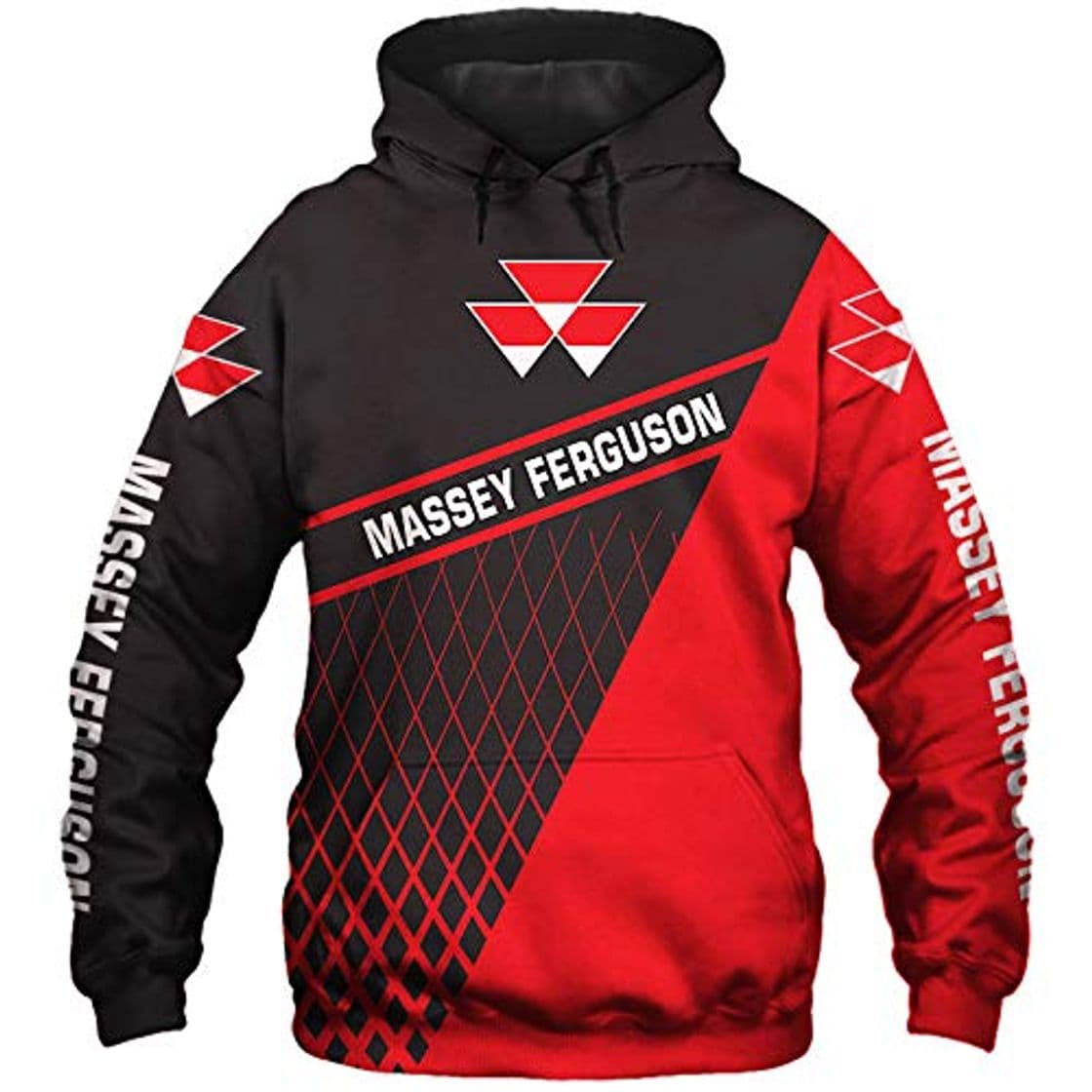 Moda SPONYBORTY-H Hombres Hoodies Chaqueta por Massey-Ferguson 3D Impresión Sudadera con Capucha Suéteres