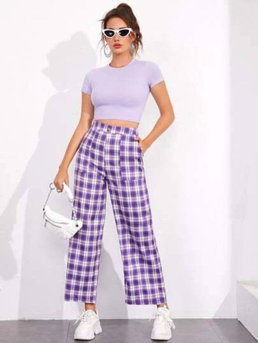 Moda Pantalón de tratan con bolsillo