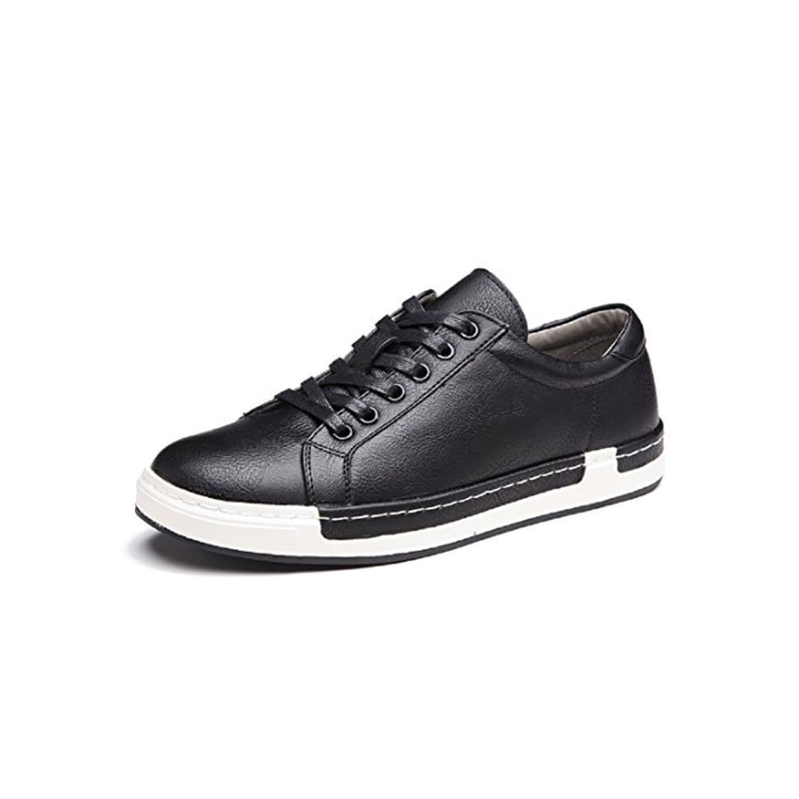 Producto Zapatos de Cordones para Hombre Conducción Zapatillas Cuero Casual Shoes Attività Commerciale Sneakers Negro 43