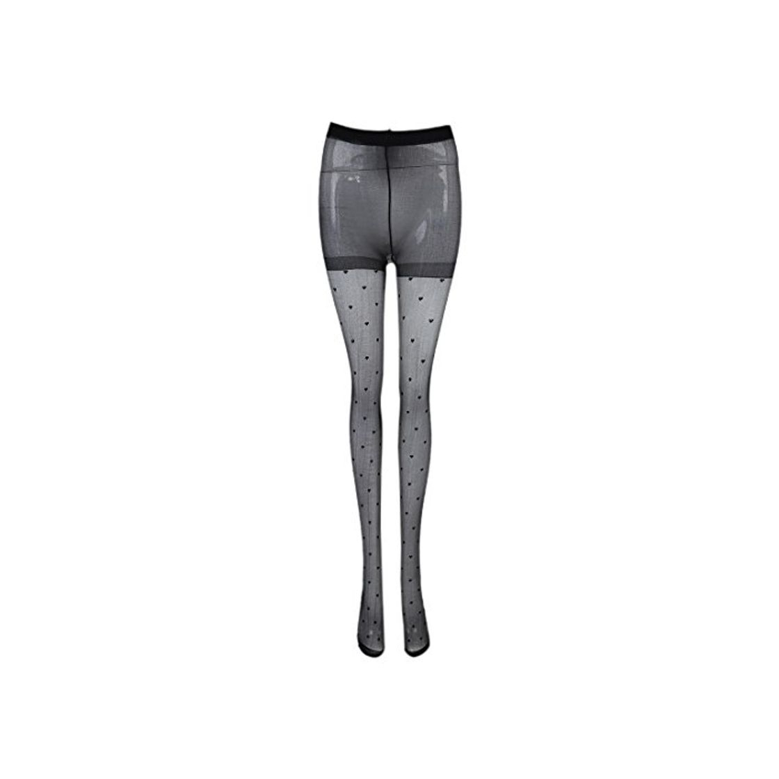 Product TOOGOO Medias Panti de patron de corazon bonito de mujer Negro