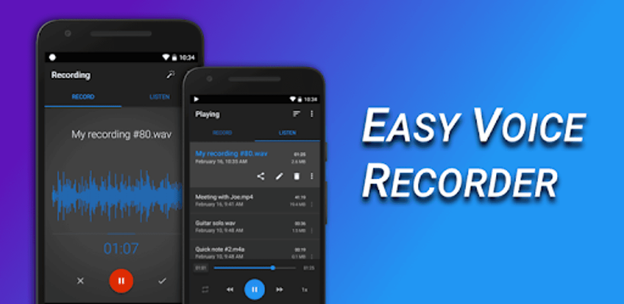 App Easy Voice Recorder - Apps on play store