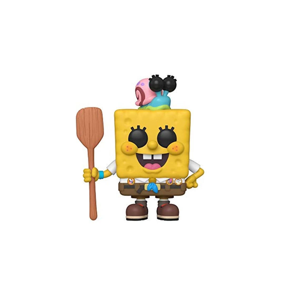 Game Funko- Pop Animation: Sponge Bob-Spongebob in Camping Gear Figura Coleccionable, Multicolor