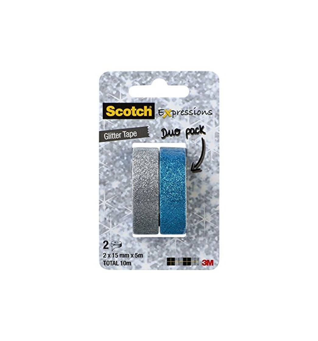 Product Scotch Exp Tapes Glitter C514-2PACK2-WE Blister con 2 rollos de cintas