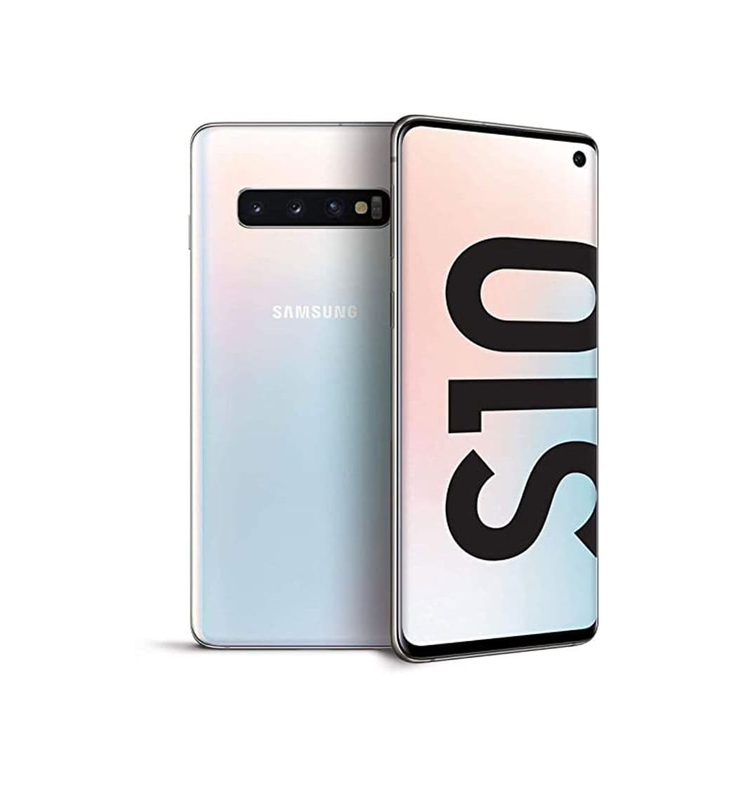 Electronic Samsung Galaxy S10 - Smartphone de 6.1",  Dual SIM, Blanco