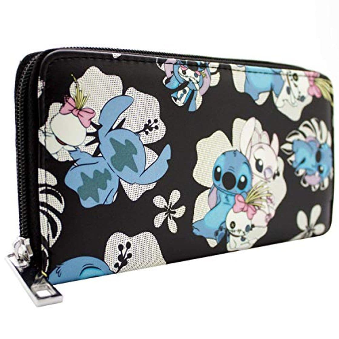 Fashion Cartera de Lilo & Stitch Ohana Significa Familia Negro