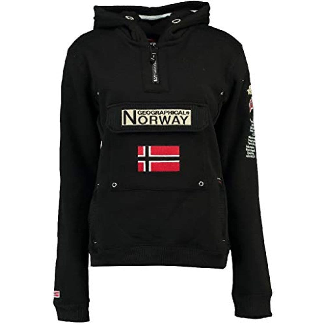 Moda Geographical Norway Sudadera DE Hombre GYMCLASS A Negro XL