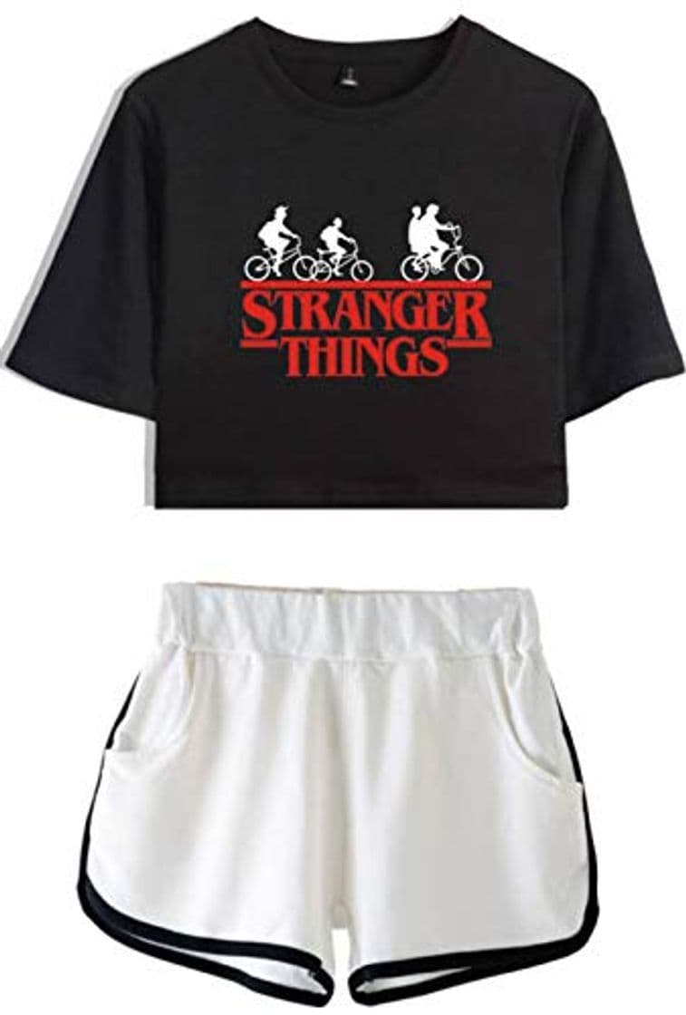 Producto HAOSHENG Stranger Things Imprimiendo Camisetas y Shorts Ropa Deportiva de Verano 2